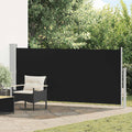 Ausziehbare Seitenmarkise 140x300 cm Schwarz