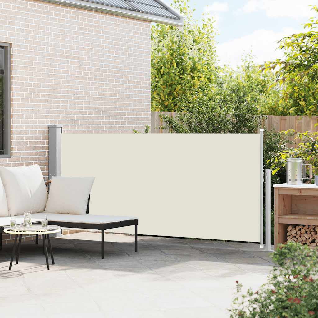 Ausziehbare Seitenmarkise 140x300 cm Creme