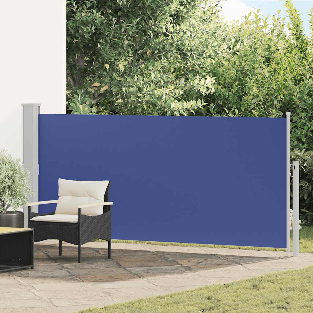 Ausziehbare Seitenmarkise 140x300 cm Blau