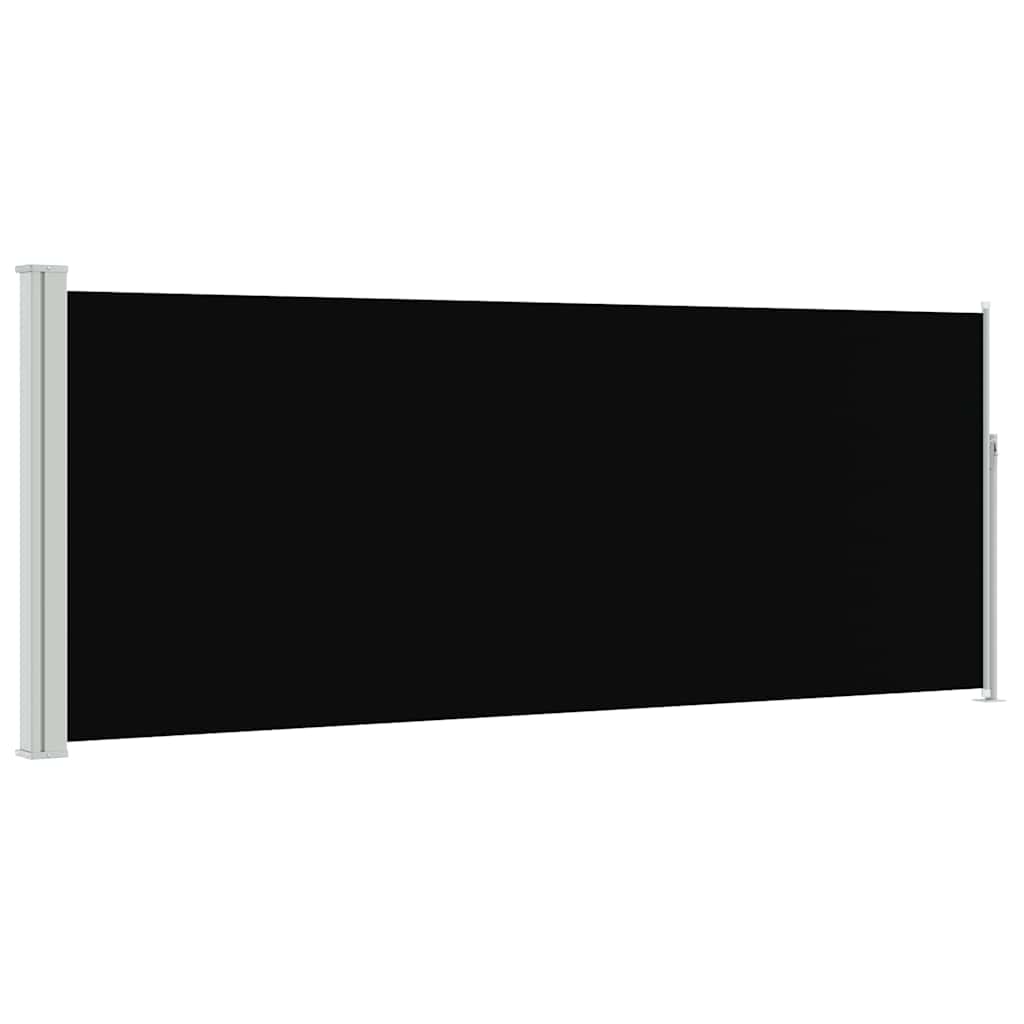 Ausziehbare Seitenmarkise 120x300 cm Schwarz