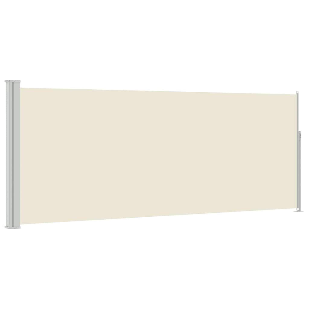 Ausziehbare Seitenmarkise 120x300 cm Creme