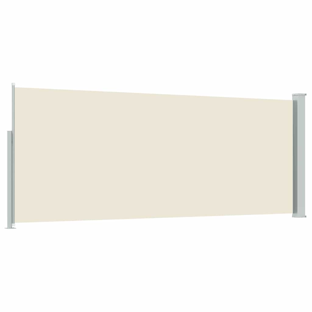 Ausziehbare Seitenmarkise 120x300 cm Creme