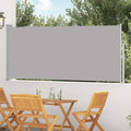 Ausziehbare Seitenmarkise 120x300 cm Grau