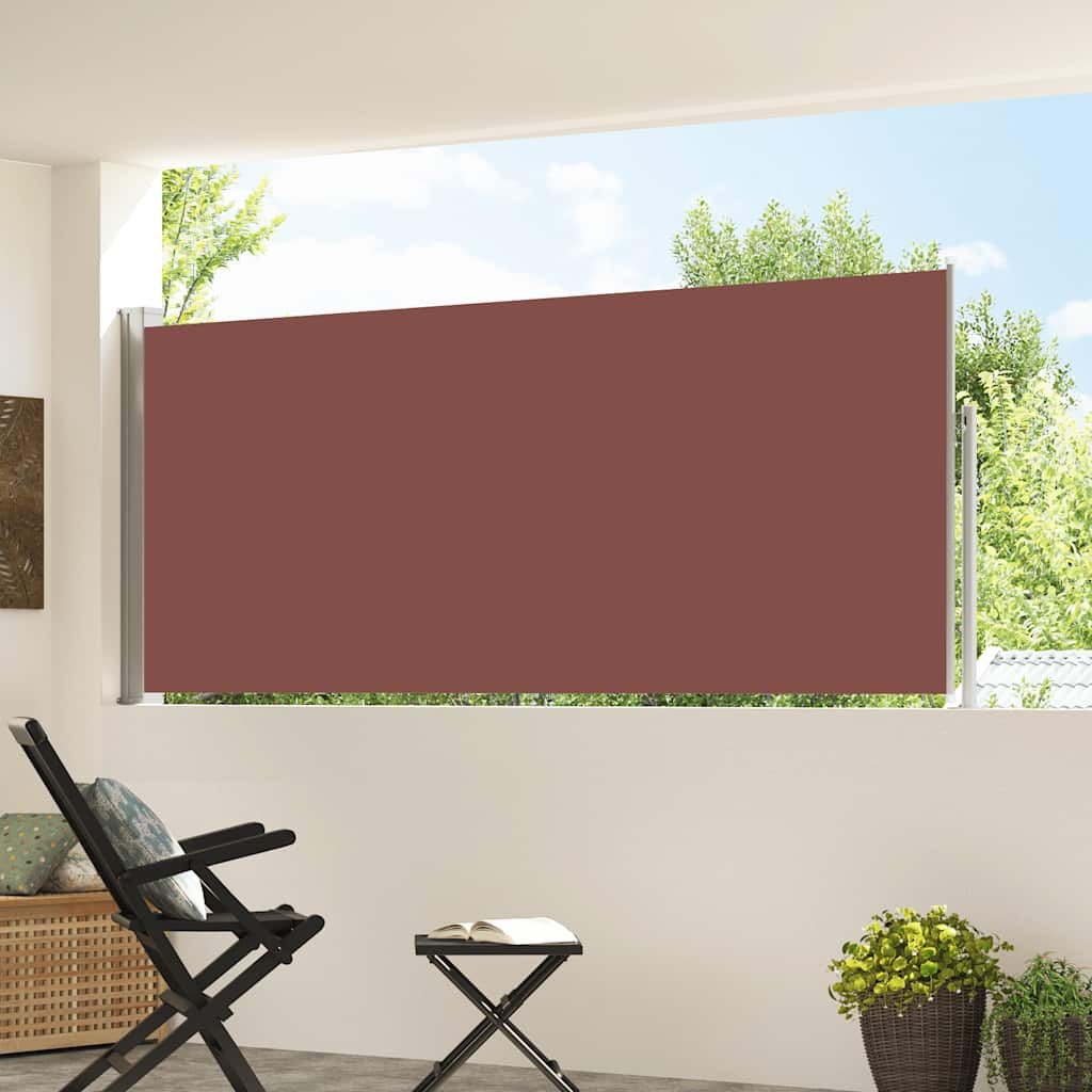Ausziehbare Seitenmarkise 120x300 cm Braun