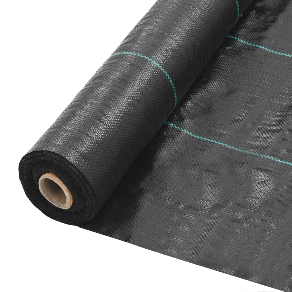 Unkraut- und Wurzelschutzfolie PP 2 x 100 m Schwarz