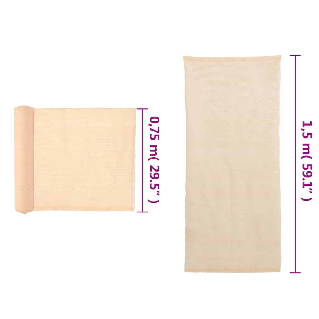 Sichtschutznetz HDPE 1,5x10 m Beige