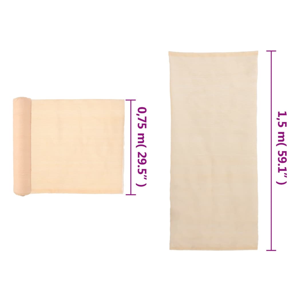 Sichtschutznetz HDPE 1,5x25 m Beige