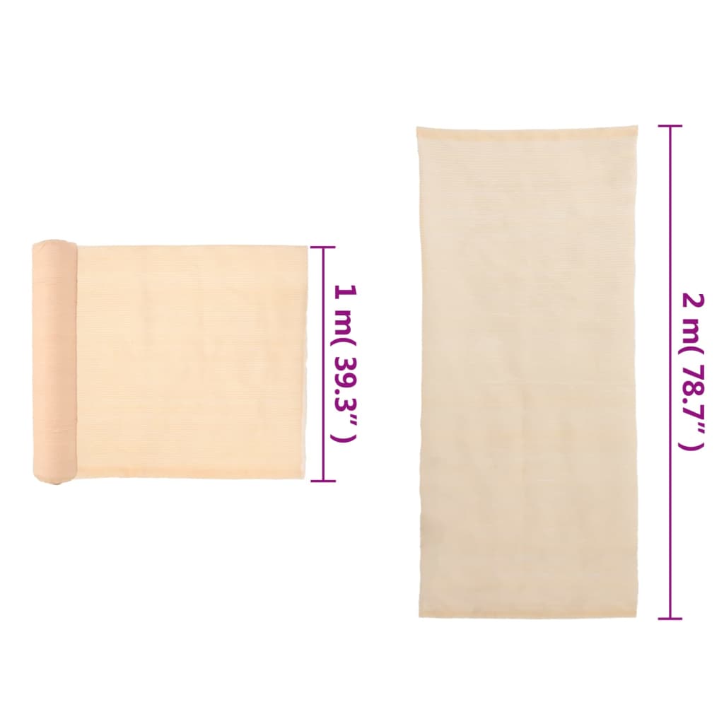 Sichtschutznetz HDPE 2x10 m Beige