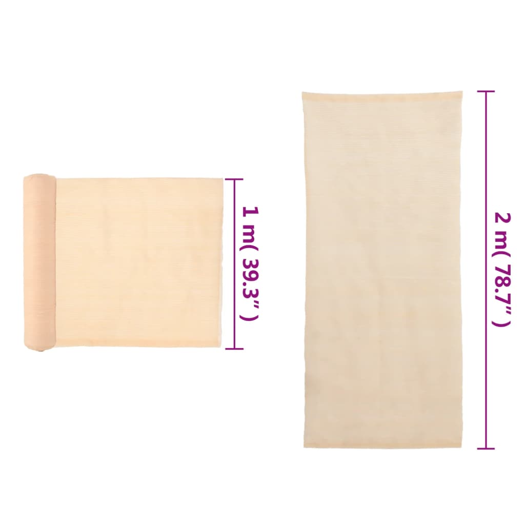 Sichtschutznetz HDPE 2x25 m Beige
