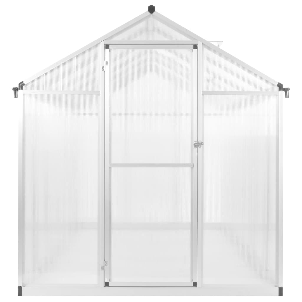 Gewächshaus Aluminium 362x190x195 cm 13,41 m³