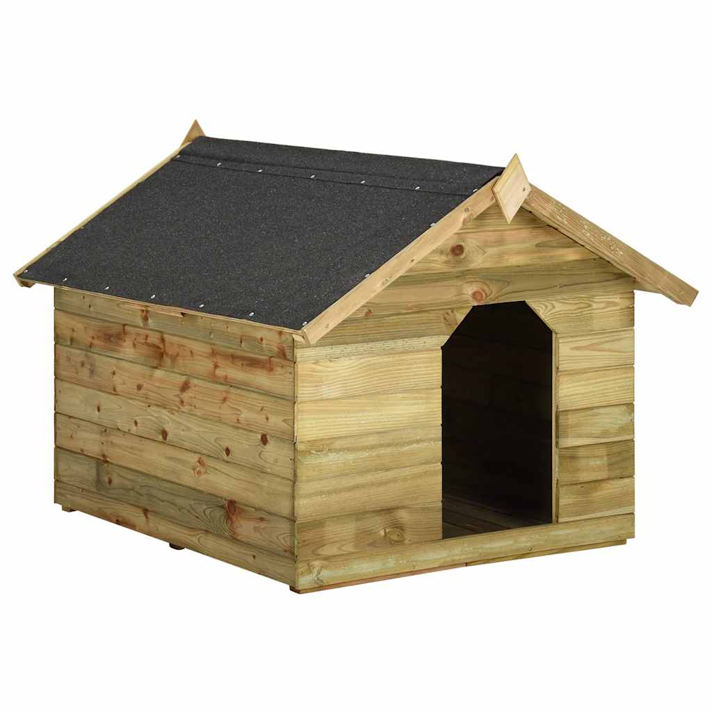 Hundehütte mit öffnendem Dach Imprägniertes Kiefernholz
