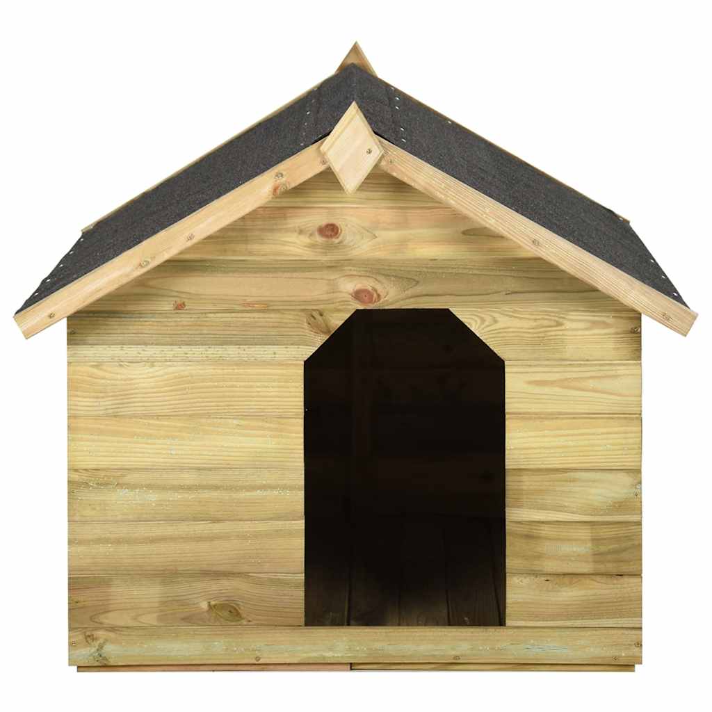 Hundehütte mit öffnendem Dach Imprägniertes Kiefernholz