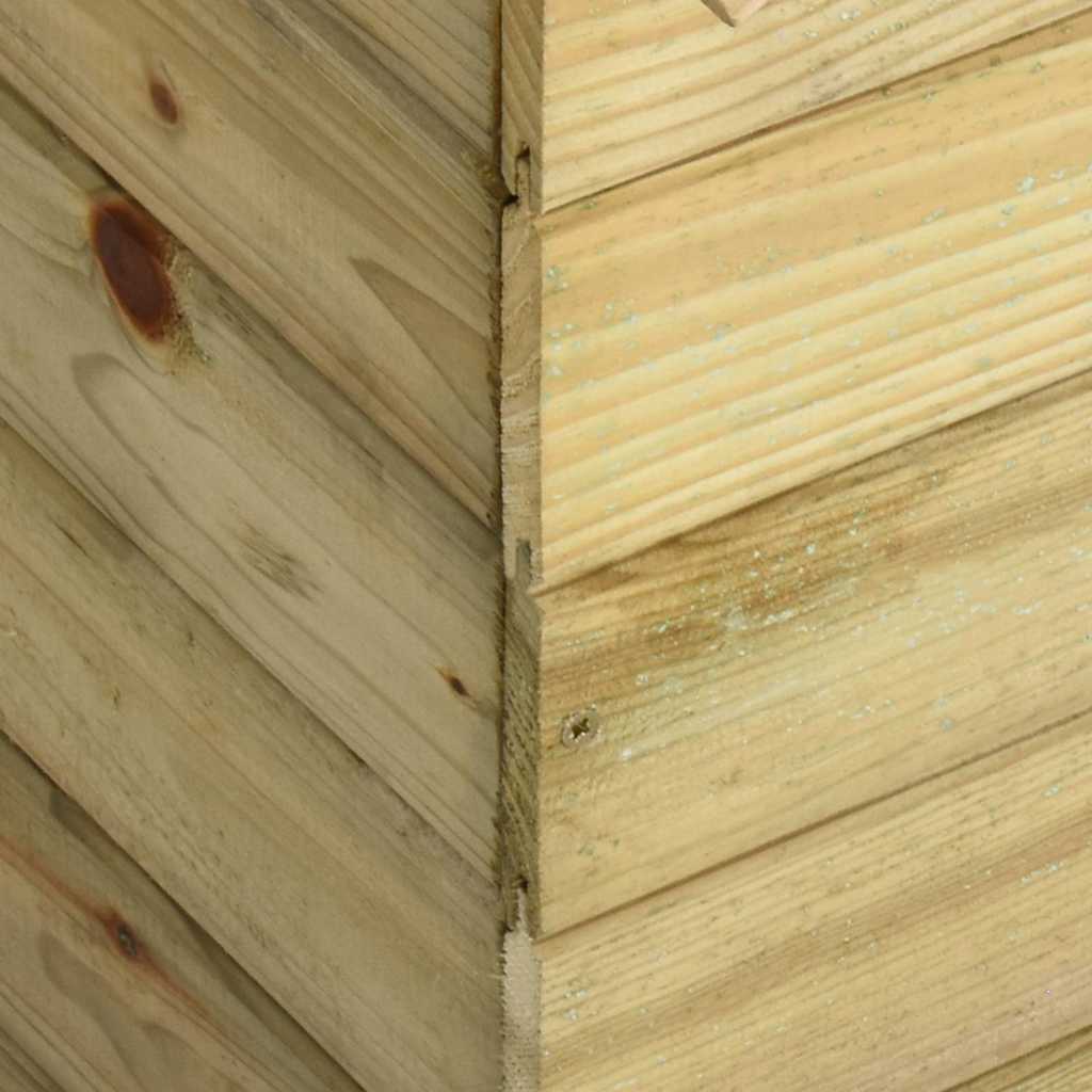 Hundehütte mit öffnendem Dach Imprägniertes Kiefernholz