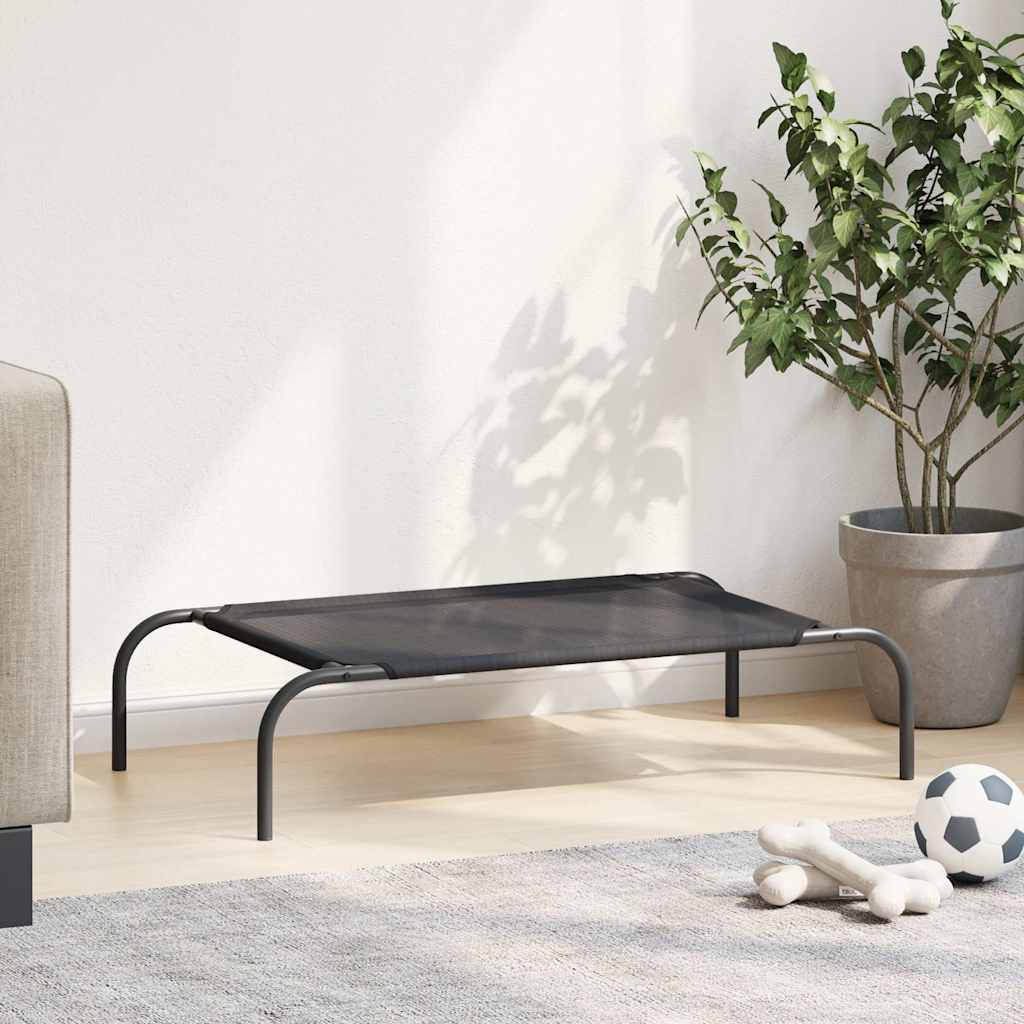 Erhöhtes Hundebett Schwarz S Textilene
