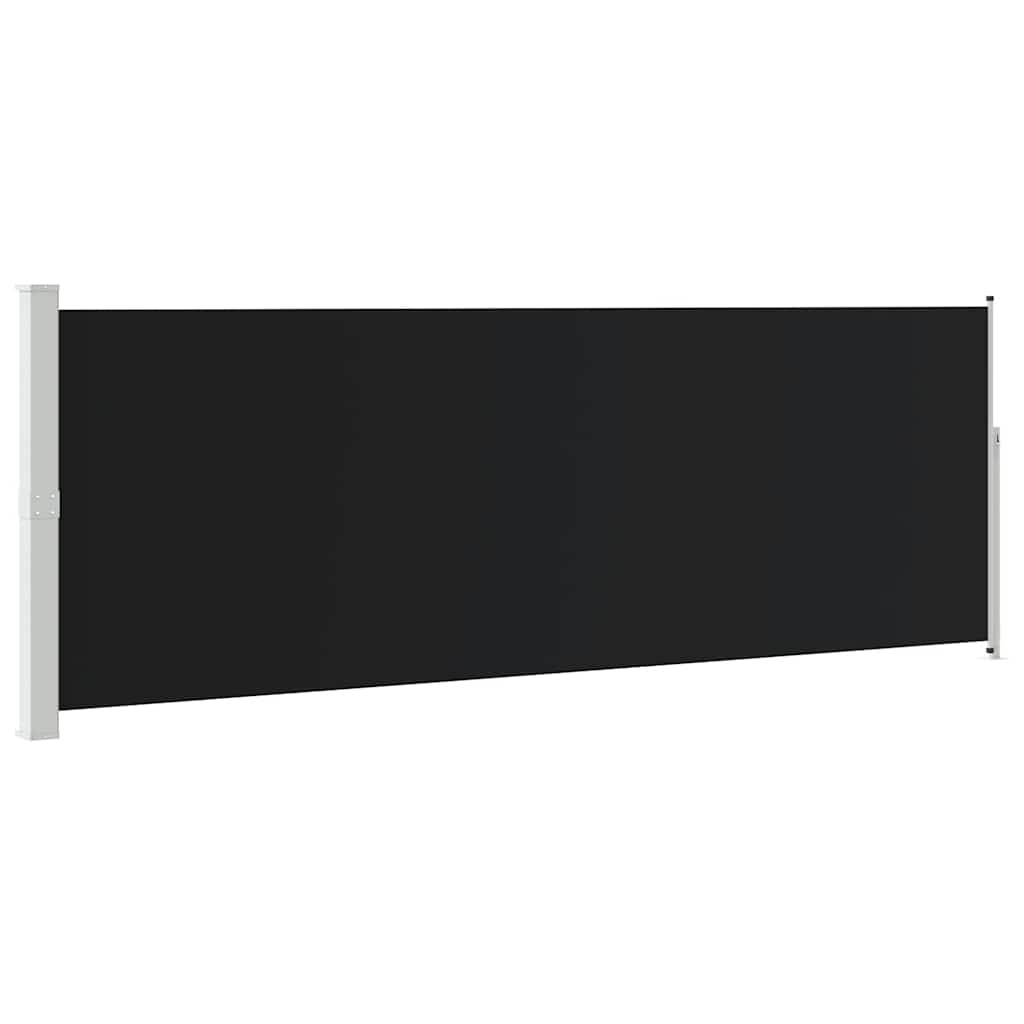 Ausziehbare Seitenmarkise 160x500 cm Schwarz