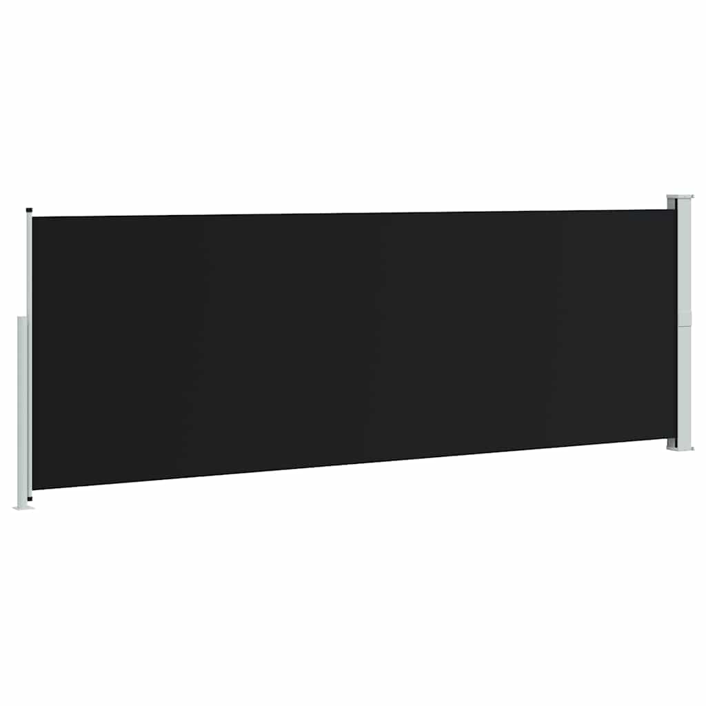 Ausziehbare Seitenmarkise 160x500 cm Schwarz