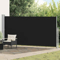 Ausziehbare Seitenmarkise 160x500 cm Schwarz