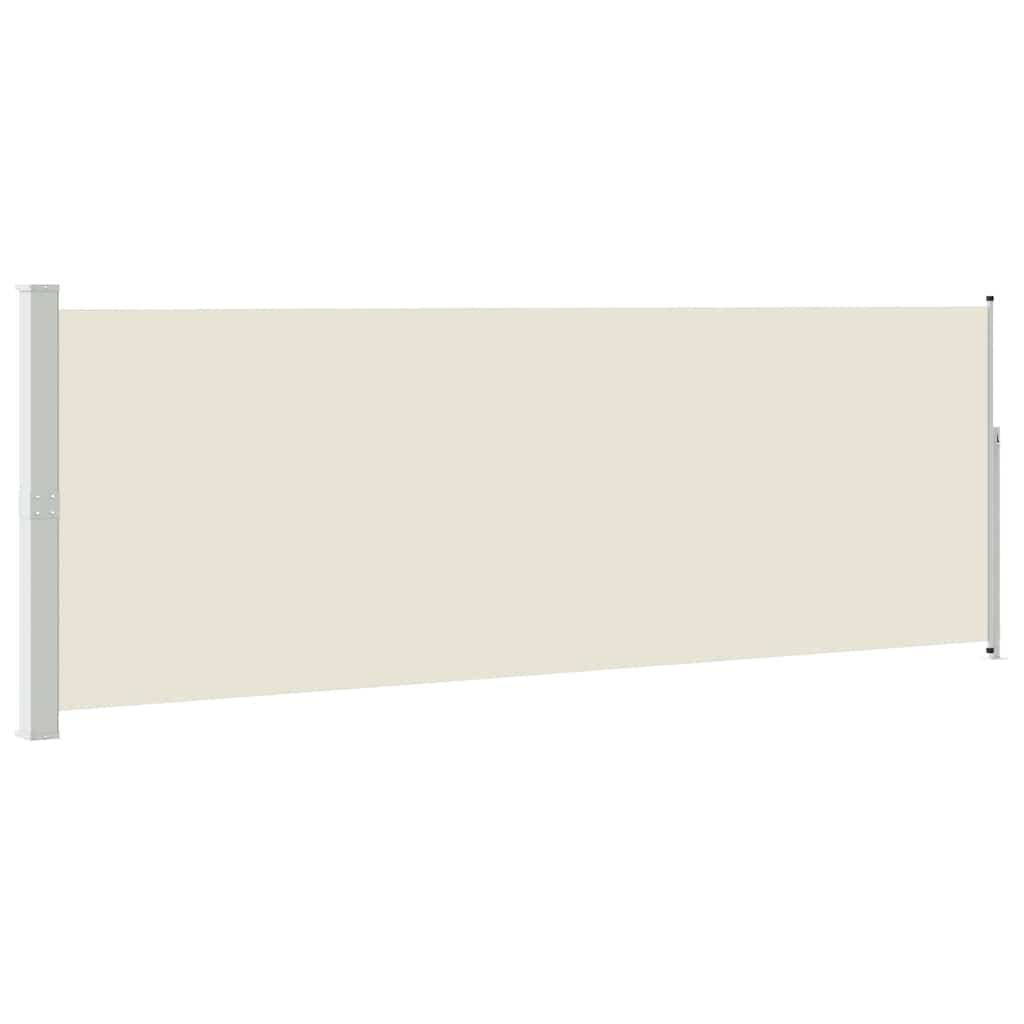 Ausziehbare Seitenmarkise 160x500 cm Creme
