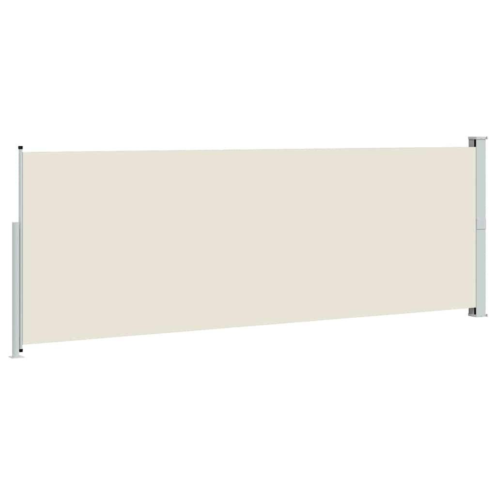 Ausziehbare Seitenmarkise 160x500 cm Creme