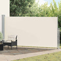 Ausziehbare Seitenmarkise 160x500 cm Creme