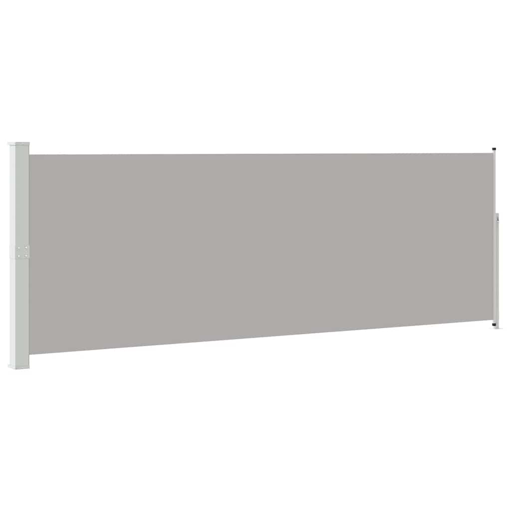 Ausziehbare Seitenmarkise 160x500 cm Grau