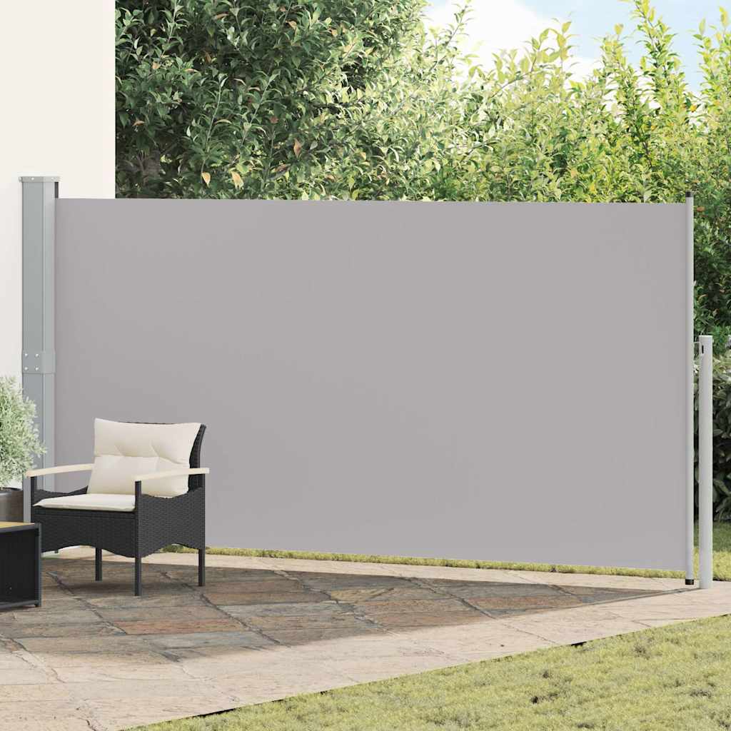 Ausziehbare Seitenmarkise 160x500 cm Grau