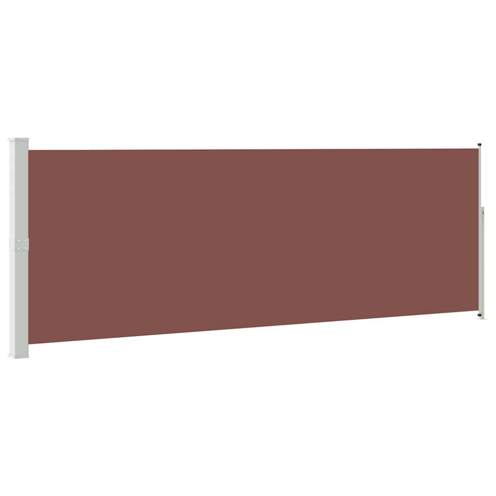 Ausziehbare Seitenmarkise 160x500 cm Braun