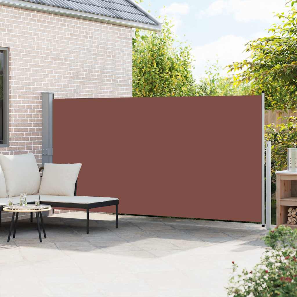 Ausziehbare Seitenmarkise 160x500 cm Braun