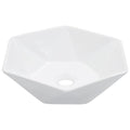 Waschbecken 41 x 36,5 x 12 cm Keramik Weiß