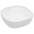 Waschbecken 42,5 x 42,5 x 14,5 cm Keramik Weiß