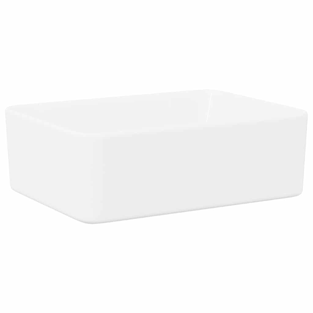 Waschbecken 40 x 30 x 13 cm Keramik Weiß