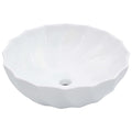 Waschbecken 46 x 17 cm Keramik Weiß
