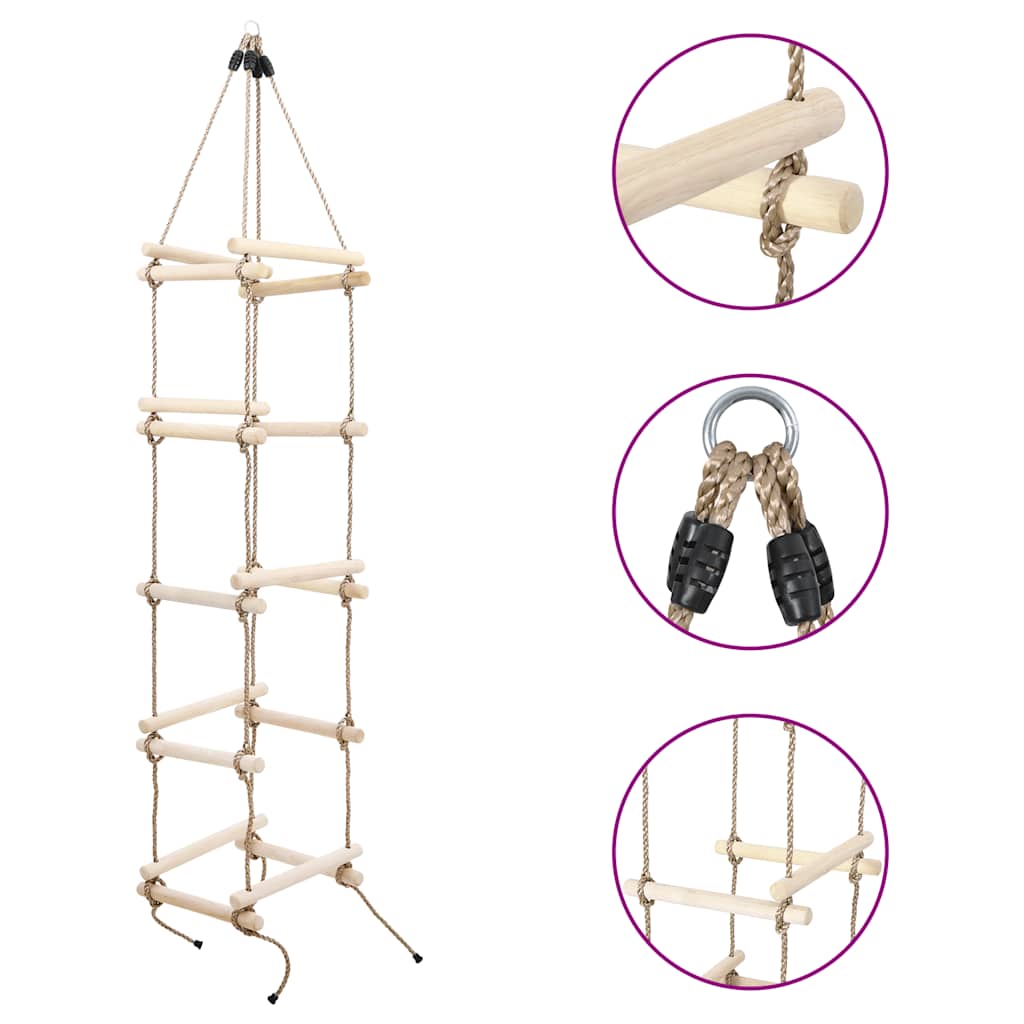 Kinder-Strickleiter 200 cm Holz