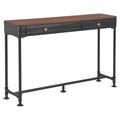 Konsolentisch mit 2 Schubladen 120x30x75 cm Massivholz Tanne