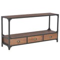 TV-Schrank mit 3 Schubladen 120x30x60 cm Massivholz Kiefer