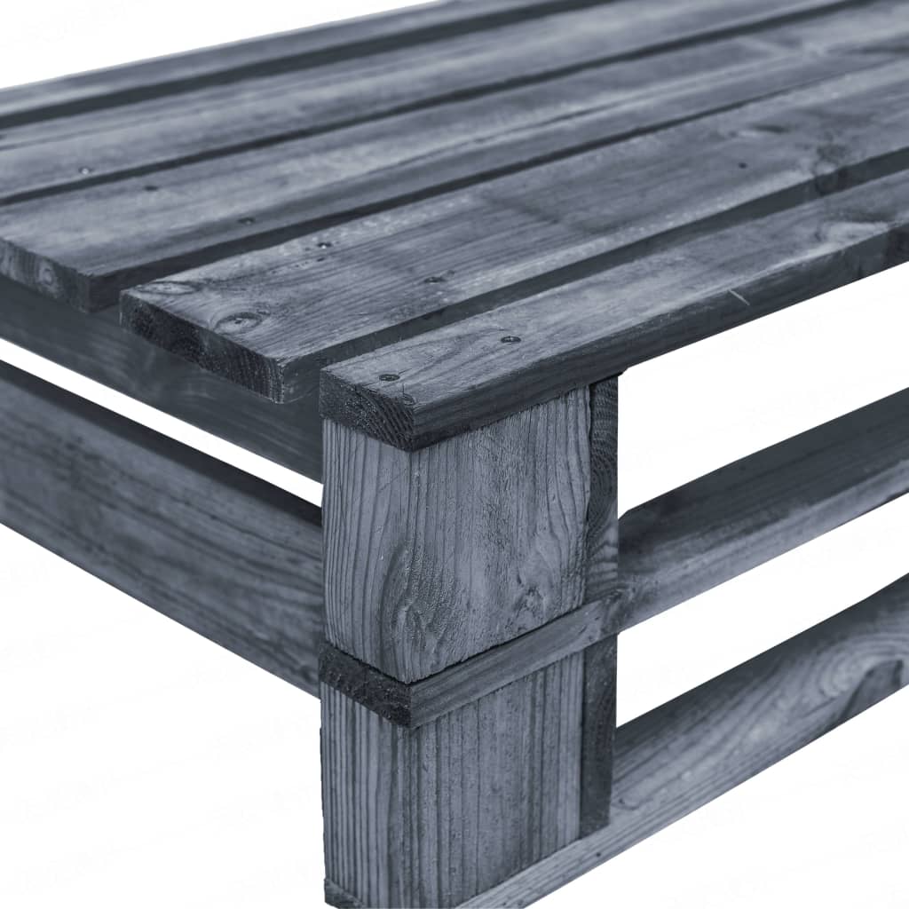 Outdoor-Sofa Paletten mit Kissen in Rot Kiefernholz