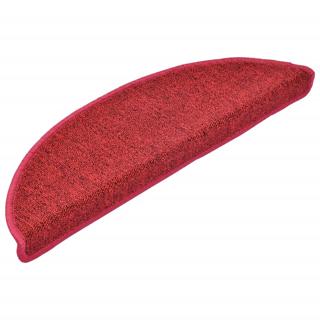 Stufenmatten 15 Stk. 56x17x3 cm Rot Halbrund