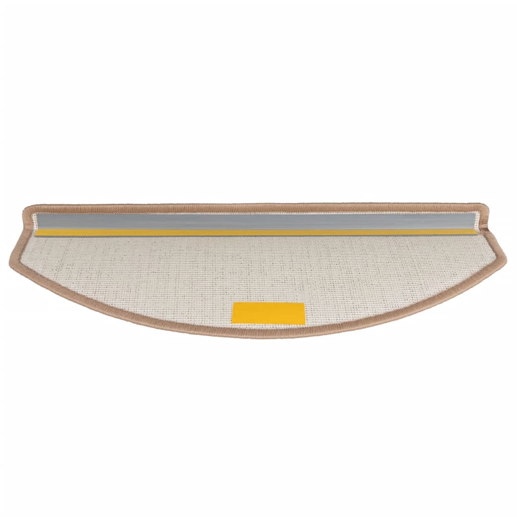 Stufenmatten 15 Stk. 65x24x4 cm Hellbraun Halbrund Groß