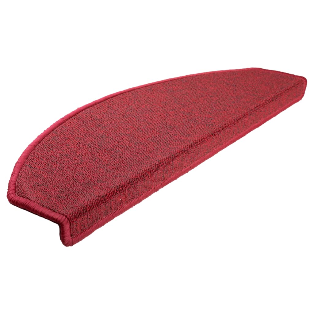 Stufenmatten 15 Stk. 65x24x4 cm Rot Halbrund Groß