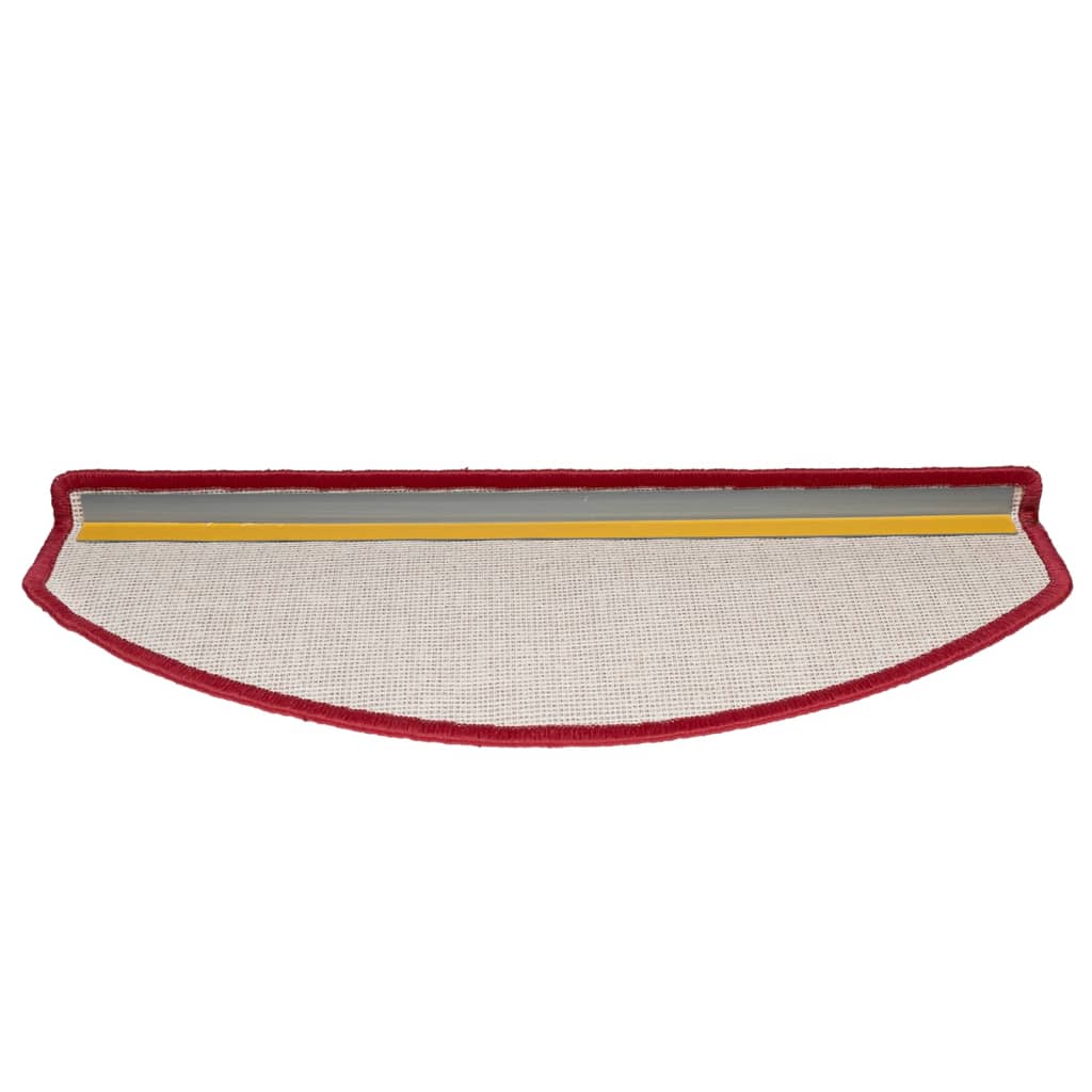 Stufenmatten 15 Stk. 65x24x4 cm Rot Halbrund Groß