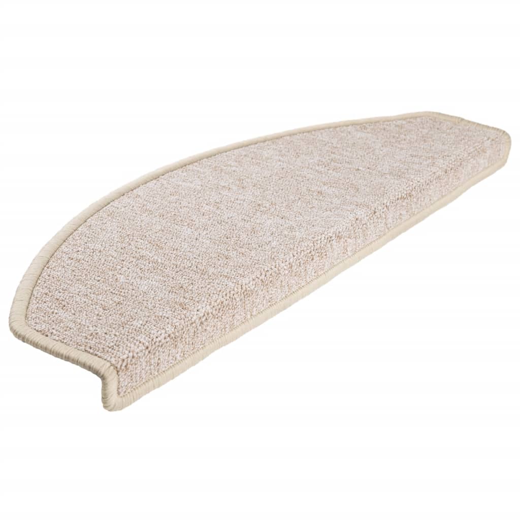 Stufenmatten 15 Stk. 65x24x4 cm Taupe Halbrund Groß
