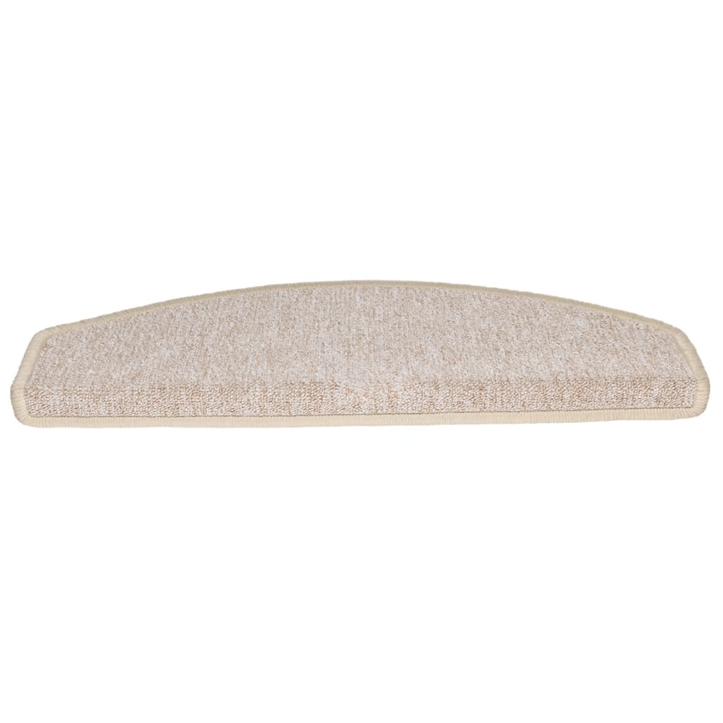Stufenmatten 15 Stk. 65x24x4 cm Taupe Halbrund Groß