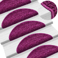 Stufenmatten 15 Stk. 56x17x3 cm Violett Halbrund