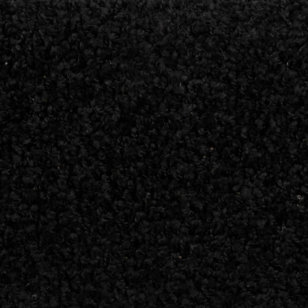 Stufenmatten 15 Stk. 65x21x4 cm Schwarz Halbrund Groß
