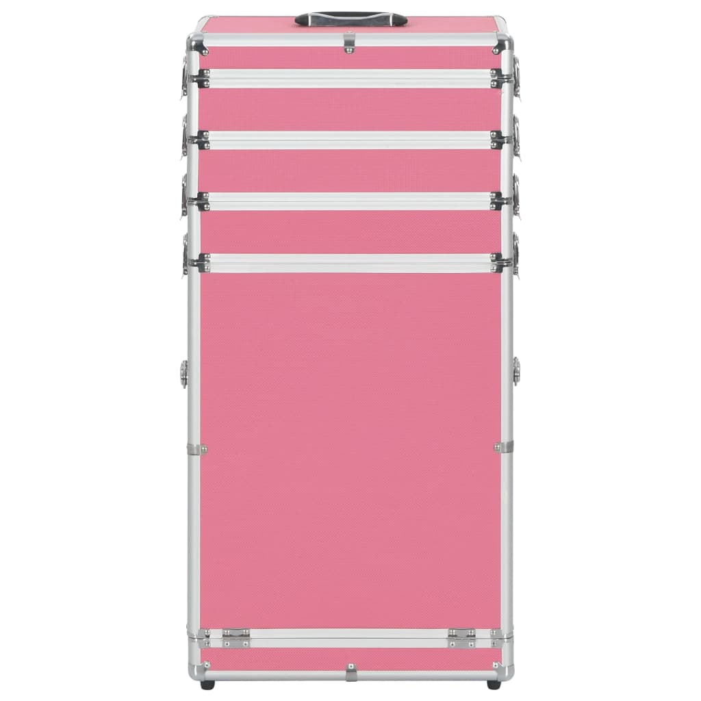 Kosmetikkoffer Aluminium Rosa
