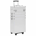 Kosmetikkoffer Aluminium Silbern