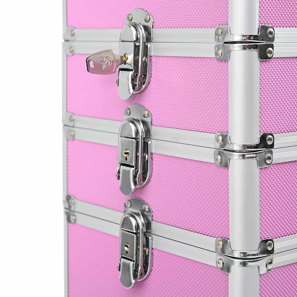 Kosmetikkoffer Aluminium Rosa