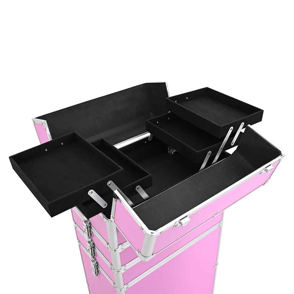 Kosmetikkoffer Aluminium Rosa