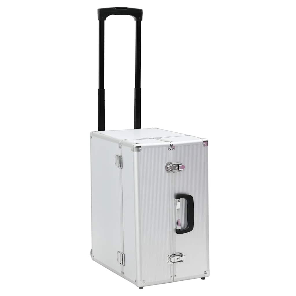 Pilotenkoffer 47 x 39 x 27 cm Silbern Aluminium