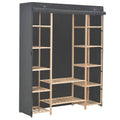 Kleiderschrank Grau 135 x 40 x 170 cm Stoff